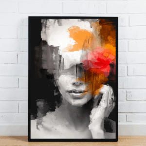 Abstract Female Face Colorful