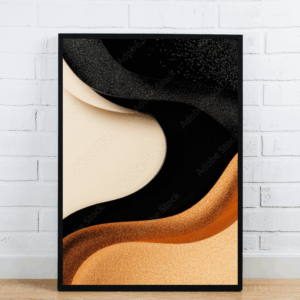 Abstract Flowing Curves Wall Art