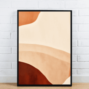 Minimal Earth Tone Landscape Art