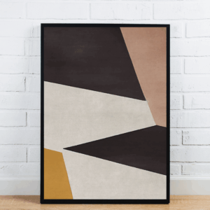 Abstract Geometric Shapes In Earth Tones