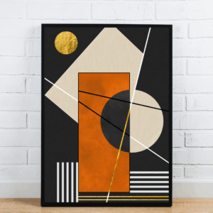 Geometric Abstract Wall Art Design