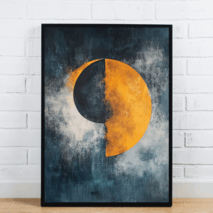 Half Moon Abstract Art