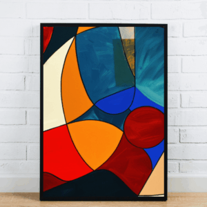 Geometric Colorful Canvas Art