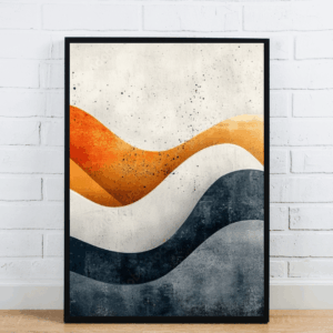 Colorful Abstract Wave Art