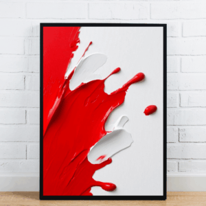 Red Paint Texture Art