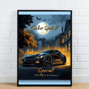 Halloween Car Sale Poster