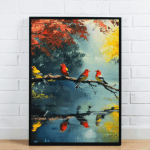 Birds On Tree Branch