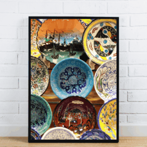 Colorful Ceramic Plates Art