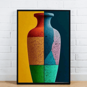 Abstract Colorful Vase