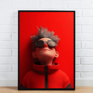 Cool Cartoon Boy In Red