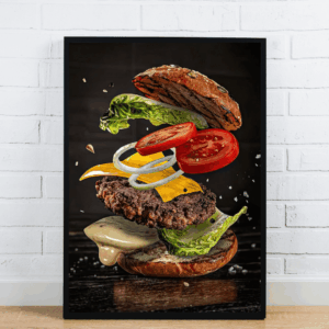 Floating Burger Layers