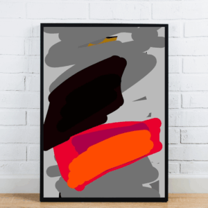 Urban Abstract Brush Print