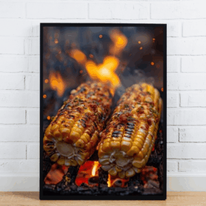 Grilled Corn Over Fire