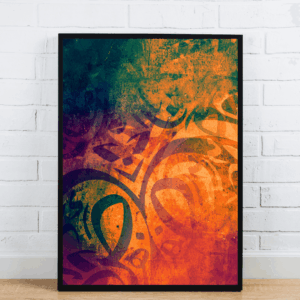 Grunge Arabic Calligraphy Art