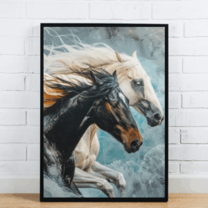 Two Running Horses Artwork