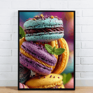 Stacked Colorful Macarons