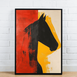 Modern Horse Art Silhouette