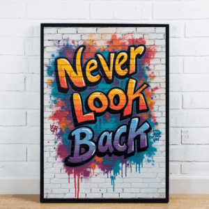 Never Look Back Graffiti Art