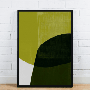 Green Abstract Shape Art