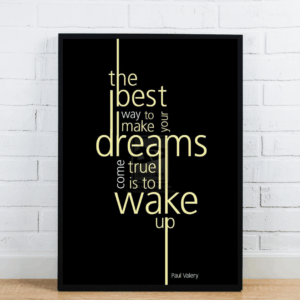 Wake Up Quote Poster