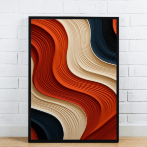 Bold Retro Wave Pattern