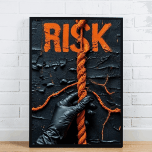 Gloved Hand Holding Risk Rope