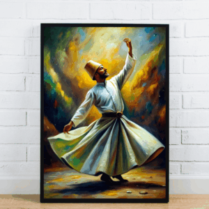 Colorful Sufi Dancer Artwork