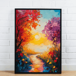 Colorful Sunset Painting