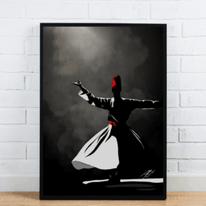 Sufi Dancer Silhouette